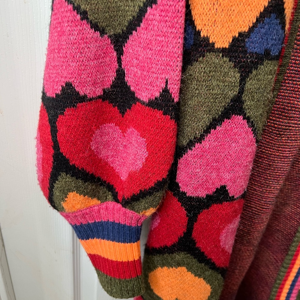 Farm Rio Full Of Hearts Midi Cardigan - Picture 5 of 12